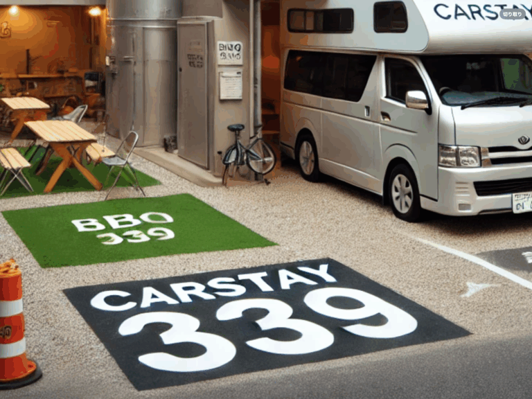 【新事業におけるコンサルティング業務スタートのお知らせ】都市型 車中泊専用駐車場 カーステイ339